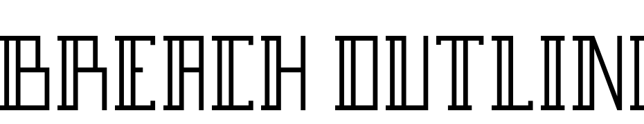 Breach Outline Font Download Free